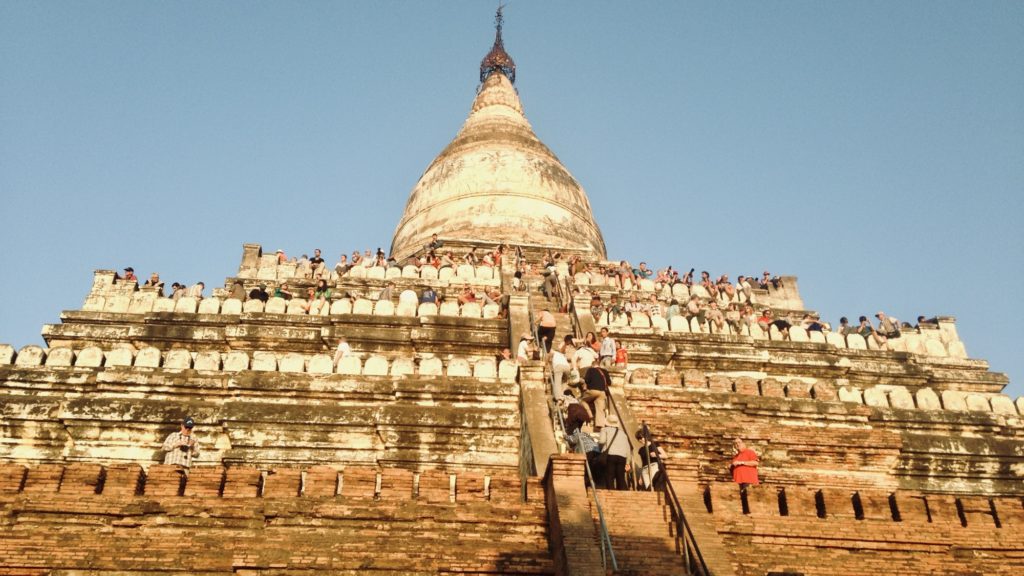 遺跡に登りサンセット